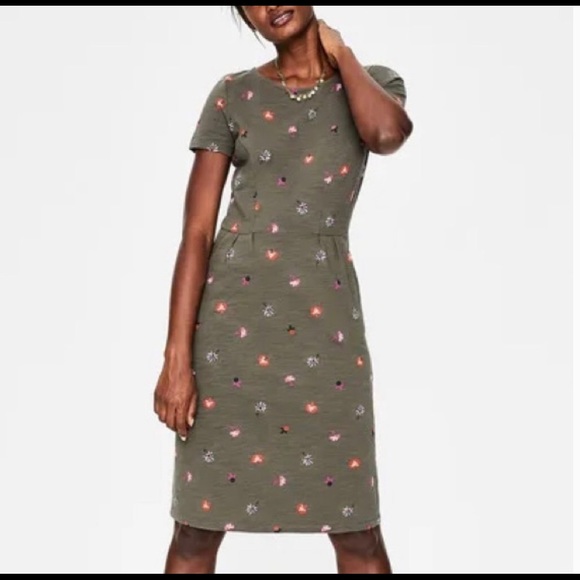 Boden Olive Green Phoebe Floral Medley 